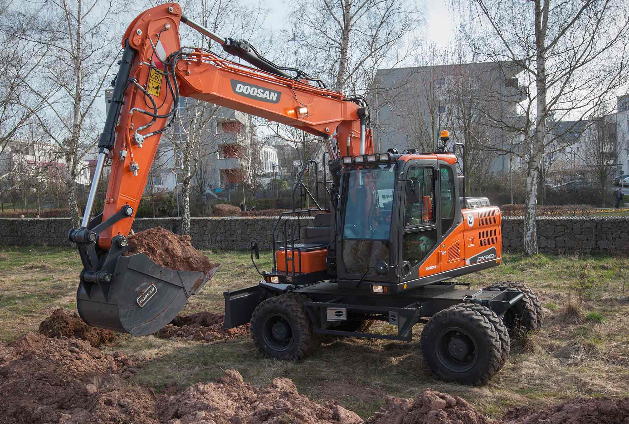 Wheeled Excavator Contract Hire